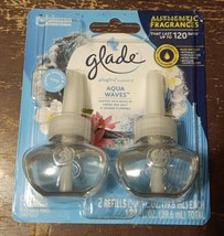 Glade Plugins Refills Air Freshener Scented &amp; Essential Oils Aqua Waves ... - $14.89