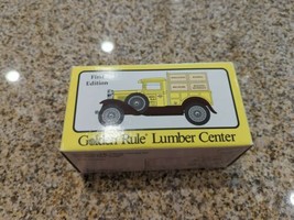 First Edition Golden Rule Lumber Center 1930 Model A Pickup Crate Bank. - £4.64 GBP