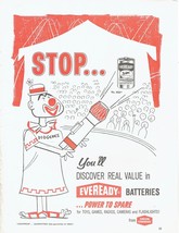1948 EVERDAY Print Ad Batteries Circus 8.5&quot; x 11&quot; - $19.21
