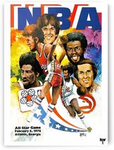 NBA 1978 All-Star Game 12x8in Metal Sign Atlanta Hawks Vintage - $34.84 CAD