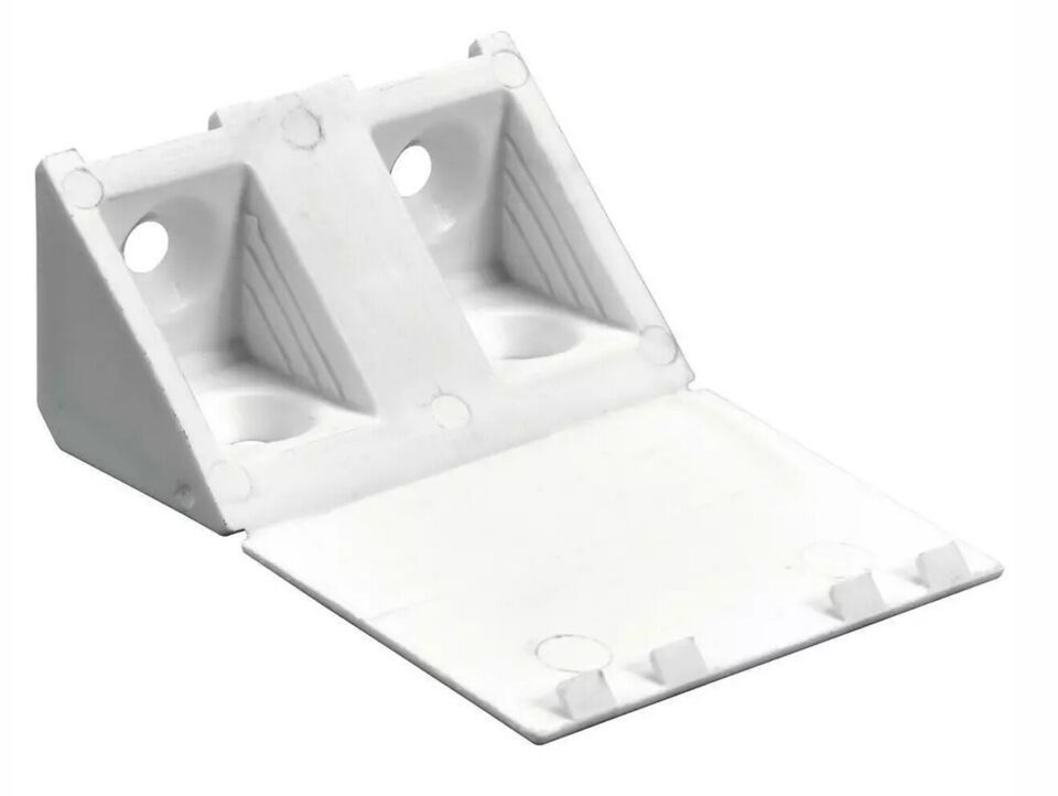Everbilt Cabinet Corner Connector &amp; Stabilizer, 4/5” x 4/5” x 1-3/4”, 4 ... - $4.95