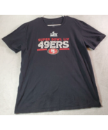 Super Bowl LIV 49ers Football Fanatics T Shirt Unisex Large Black 100% C... - £12.34 GBP