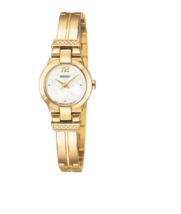NEW* Seiko Women&#39;s SUJD38 Diamond Gold-Tone Stainless Steel Watch MSRP $335! - £105.54 GBP