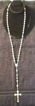 Vintage Later 20th Century Swarovski Crystal / Sterling Silver Rosary Se... - $247.43