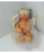 Annalee Mobilitee doll vintage angel cherub ornament sitting on cloud 1961 - £13.32 GBP