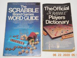 Lot of 2 Vintage Paperback Scrabble Books Word Guide and Players Dictionary - $8.88