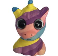 Adorable NEW Rainbow Unicorn Squishy Stress Toy With Silver Beaded Eyes - $22.65