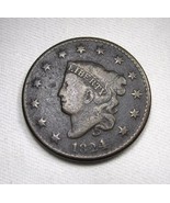 1824 Large Cent Fine Details Coin AN716 - £108.21 GBP