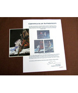 BUZZ ALDRIN APOLLO 11 ASTRONAUT SIGNED AUTO VTG NASA POSTCARD BUZZ FAMIL... - $593.99