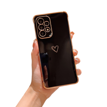 Anymob Samsung Black Soft Electroplated Love Heart Phone Case Silicon Cases  - £19.50 GBP