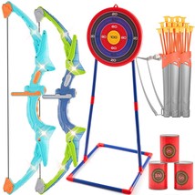 VEVOR Bow and Arrow Set for Kids, 2 Pack LED Light Up Archery Set with 2... - $80.99