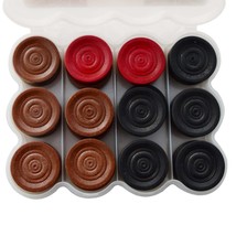 Vicky Carrom Board Coins set Premium Wood quality 24 Pices - £35.80 GBP