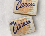 2 x Vintage 1997 Caress Peach Body Bar Individually Packaged Bar Soap 4.... - $29.69