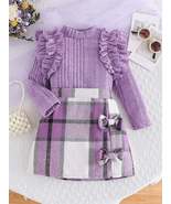 1- Young Girl New Autumn And Winter Fashion Suit, Solid Color, Cap Sleev... - £33.43 GBP