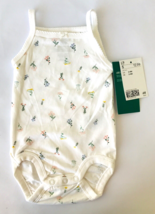 H&amp;M 2-4 Month Baby Girl Basic Organic Cotton Summer One Piece Outfit Flowers - £10.65 GBP