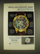 1963 Bulova Accutron Spaceview and 401 Watches Ad - Why you should wear Accutron - £14.53 GBP