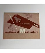 Handibook Meat Cookery Martha Logan 1960s Mid Century Modern Recipe Book - $330.62 MXN