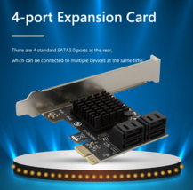 SATA3.0 Pc Ie Sata Adapter 4 Port Sata Iii To Pci Express 3.0 X1 - £22.81 GBP