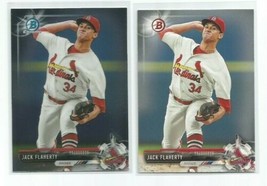 Jack Flaherty (St. Louis Cardinals) 2017 Bowman Prospects Chrome &amp; Regular Cards - £3.91 GBP