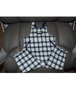 Janie &amp; Jack  Classic Plaid Overall Romper Size 3/6 Months Boy&#39;s EUC - €19,61 EUR