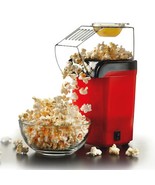 HOT AIR TABLE TOP ELECTRIC POP CORN MAKER MACHINE WITH BUTTER DISPENSER RED - $33.94 CAD