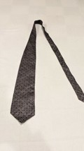 Mens Kenneth Cole NY  Charcoal Shimmer 100% Silk Tie made in USA - £8.45 GBP