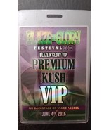 BLAZE N GLORY - ORIGINAL 2016 FESTIVAL JUNE 6, 2016 SHOW LAMINATE BACKST... - $39.73 CAD