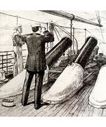 Pneumatic Dynamite Guns Of Battleship Vesuvius 1899 Victorian Print DWV7C - €25,75 EUR