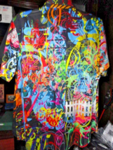 Robert Graham Mndscape Park Short Sleeve Shirt Size Medium NWTS image 4