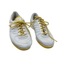 Reebok S Carter Low Top Sneakers 8.5 Women&#39;s White Yellow athletic shoes  - £19.38 GBP