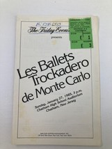 1985 The Friday Evening Club Program Les Ballets Trockadero de Monte Carlo - £14.94 GBP
