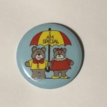 Vintage I Am Special Teddy Bear Cartoon Pinback Button Pin 2-1/2” - £3.86 GBP