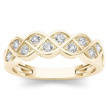 10K Yellow Gold 0.25Ct Diamond Anniversary Ring - £295.75 GBP