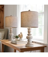 Bobomomo Tradition 20&quot; Rustic Table Lamp Set Of 2 For Living Room Bedroom - $49.98