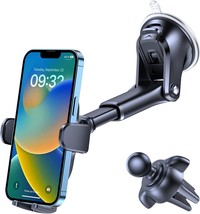 3-in-1 Suction Cup Phone Holder Windshield/Dashboard/Air Vent - £19.24 GBP