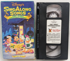 Disneys Sing Along Songs Very Merry Christmas Songs (VHS, 1990, Slipsleeve) - £8.59 GBP