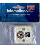 Coax Wall Plate F Type Jack White Single Coaxial Cable Outlet  by Intern... - €4,17 EUR