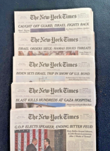 3+ Months (Oct 2023-JAN 2024) 79 New York Times Papers Israel At War New &amp; Used - £39.34 GBP
