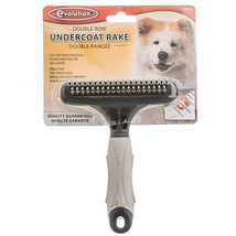 Professional Double Row Undercoat Rake for Thick-Coated Dogs - £9.55 GBP