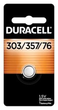 Duracell 303/357/76 Silver Oxide Button Battery, 3 Count Pack, 303/357/7... - $6.96