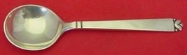 Oak Leaf by Old Newbury Crafters ONC Sterling Silver Cream Soup Spoon 6 5/8&quot; - £102.06 GBP