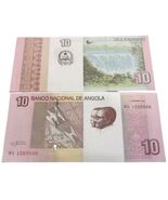 Angola 2012  10 Kwanzas Banknote P‑new UNC – Ruacana Falls - $3.46 CAD