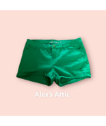 April Girl  Women’s Sz 7 denim green mini Shorts pre-owned - $339.28 MXN