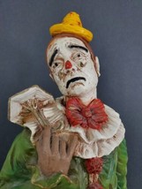 Vtg Rare 1956 Lg Opera Circus Clown Statue Plaster/Ceramic pre-owned 25&quot; Euc - £62.57 GBP