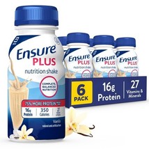 18pk Ensure Plus Vanilla *04/2025&amp;06/2025* Nutrition Shake, Meal Replace... - $19.99