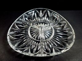 Marquis Waterford Saxony Crystal 3 Section Divided Relish Serving Dish 9... - $28.50