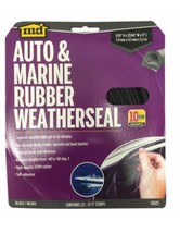 M-D Auto &amp; Marine Black Rubber Self Adhesive WeatherSeal 2 X 8-1/2&quot; Strips - £10.55 GBP