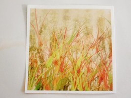 Square Sticker Multicolor Beautiful Grass Looking Decal Cool Embellishment Cute - £1.74 GBP