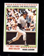 1978 Topps #7 Reggie Jackson Vgex Yankees Rb Hof *X101389 - £2.13 GBP