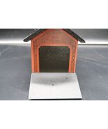 Vtg Folk Art Still Bank 1842 Red Covered Bridge Windfield Designs H Muss... - $550.21 MXN